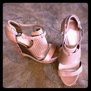 Worn once, wedges